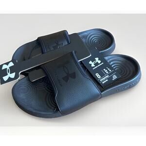 Under Armour Men's Ultimate Black Ignite Select Slides Size 8 New With Tag